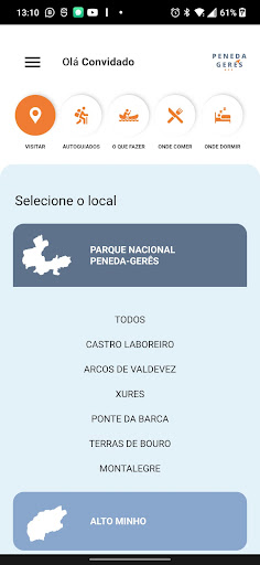 Peneda Gerês APP Screen 2