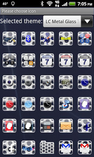 LC Metal Glass Theme Screen 2