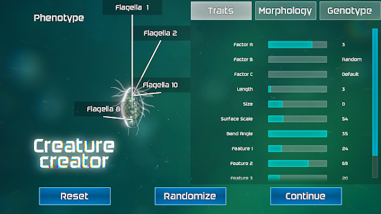 Bionix: Spore Evolution Sim 3D Capture d'écran