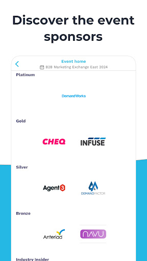 Screenshot of B2B Marketing Exchange Events