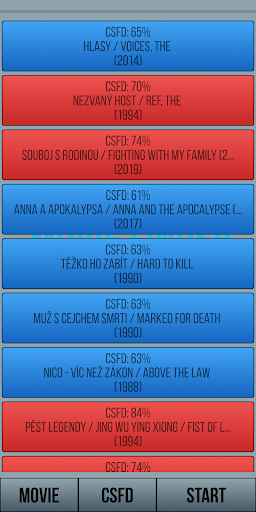 Android application Movie Finder screenshort