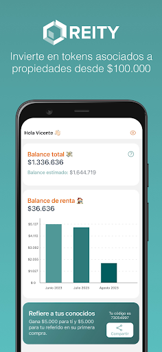 Android application Reity Token screenshort