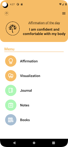 Android application My Motivation - Affirmations screenshort