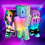 Cover Image of Tải xuống Neon Skins for Minecraft  APK