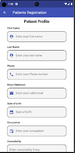 Android application Kambaii Receptionist screenshort