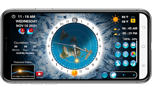 Flat Earth Sun, Moon &amp; Zodiac Clock