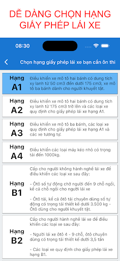 Android application ÔN THI LÁI XE + Mẹo dễ học screenshort