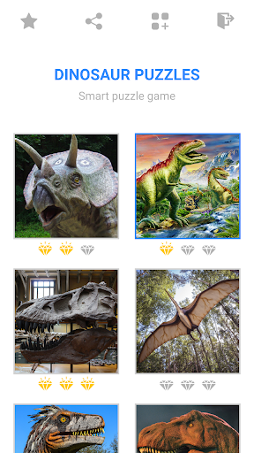 Android application Jigsaw Dinosaur Mosaic Puzzles screenshort