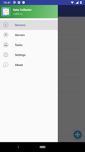 Android application Data Collector screenshort