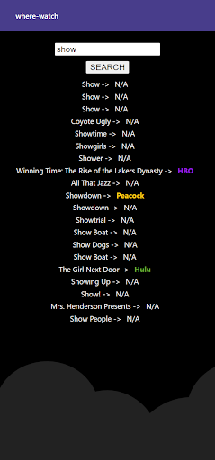 Android application WhereWatch screenshort