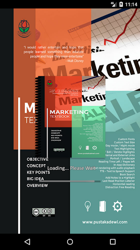 Android application Marketing Textbook screenshort