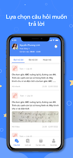 Android application Gia sư Colearn screenshort