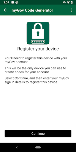 myGov Code Generator