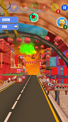 Halloween Cat Monster Run - Screenshot 4