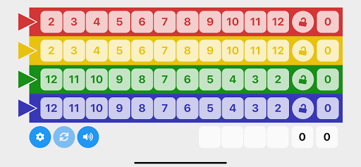 Android application Qwixx Sheet screenshort