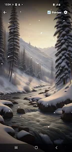 Winter Forest Live Wallpaper