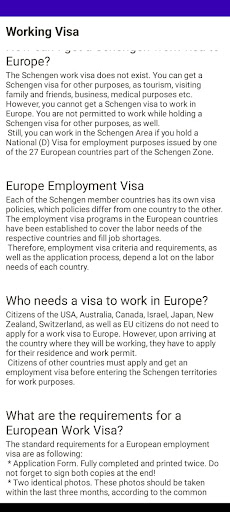Schengen Visa Guide Screen 2