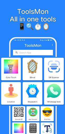 Android application ToolsMon - All tools in one screenshort