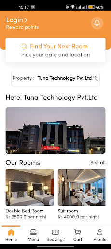 Android application Hotel Pauwa screenshort