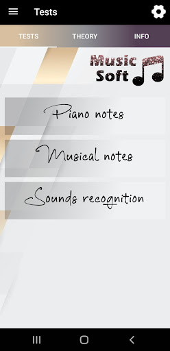 Android application MusicSoft screenshort