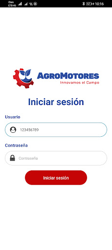 Android application Agromotores screenshort