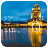 Leipzig weather widget/clock icon