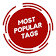 Tags for instagram - popular tags for social media icon