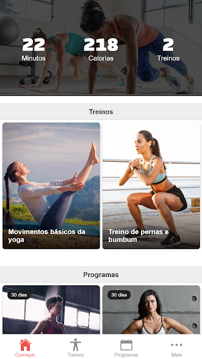 Visualização do aplicativo
