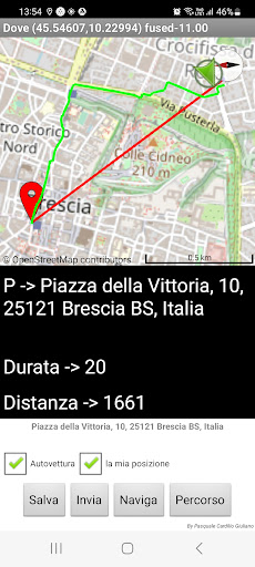 Android application Dove ho Parcheggiato screenshort