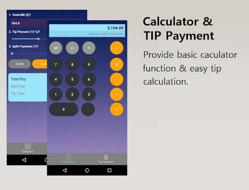 Android application Calculator & TIP screenshort