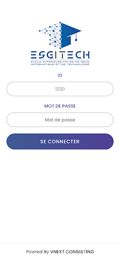 Android application ESGITECH screenshort