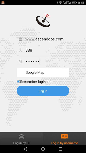 Android application Ascend gps screenshort