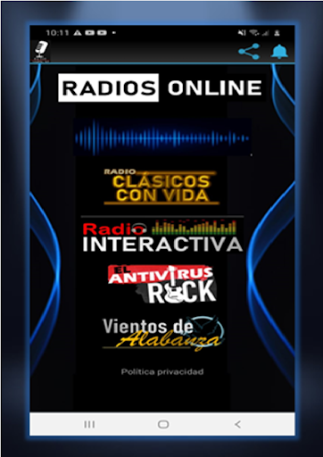 Interactiva Radios Screen 2
