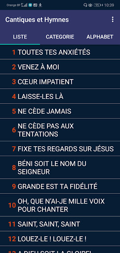 Cantiques et Hymnes Screen 2