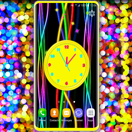 3D Neon Clock Live Wallpaper 6.9.12 Icon