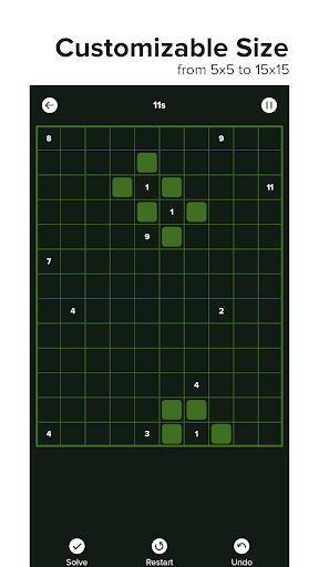 Nurikabe Puzzle - Randomized Screen 2