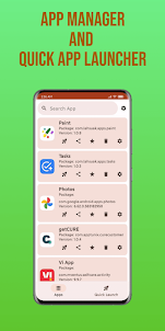 App Manager & Quick Launcher