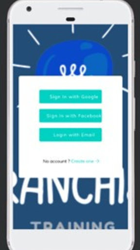 Android application Franchise Training screenshort