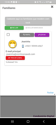 Android application Vizinhosnaweb screenshort