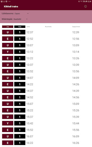Kökkeli trains Screen 3