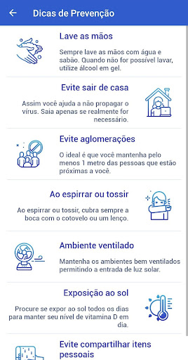 Android application Info Saúde Brasil screenshort