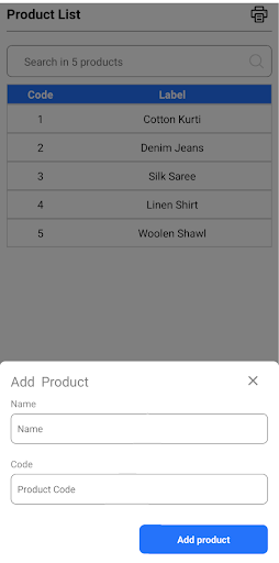 Invoice, Billing app - OK BILL Screen 3