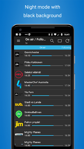 Cisana TV+ TV listings Finland Screenshot 4 - AppWisp.com
