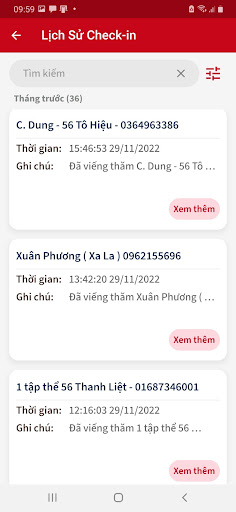 Android application OneDMS Checkin screenshort