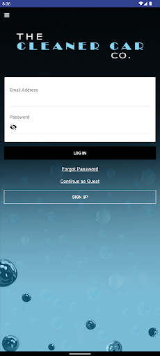 Android application The Cleaner Car Co. screenshort