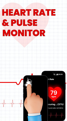 Android application Heart Rate Monitor ecg Pulse screenshort