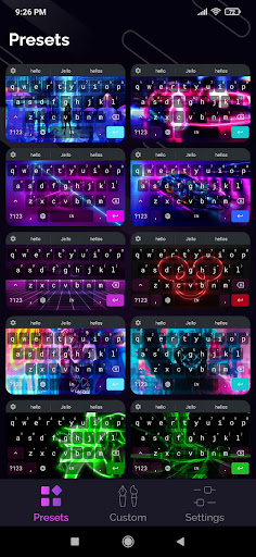 Android application iKeys: Stylish Keyboard screenshort