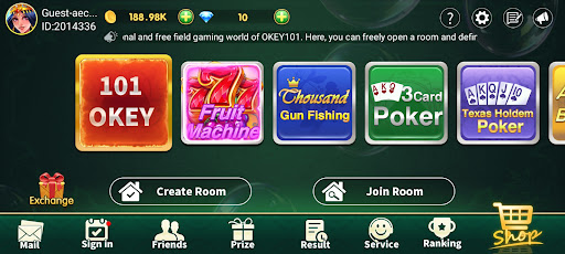 Android application Okey101 vip screenshort