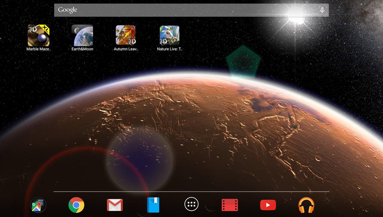 Android application Mars in HD Gyro 3D - XLVersion screenshort