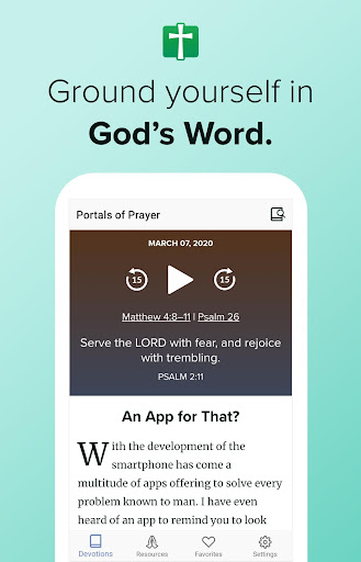 Android application Portals of Prayer screenshort